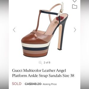 Gucci Angel color-block platforms